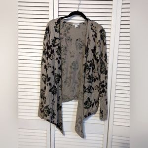 Garnet Hill Cardigan Large Tan